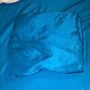 Teal king flat sheet